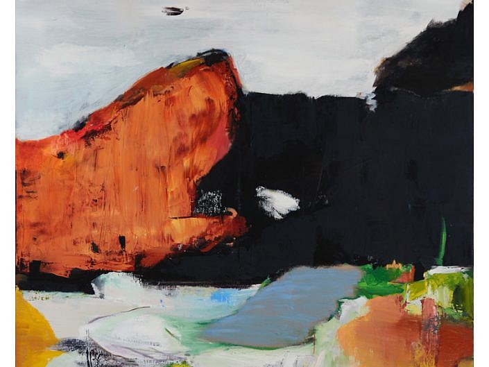 Joshua Elias, Rock Light (2016), oil on canvas, 54” x 45” {photo: Kerry Welton}